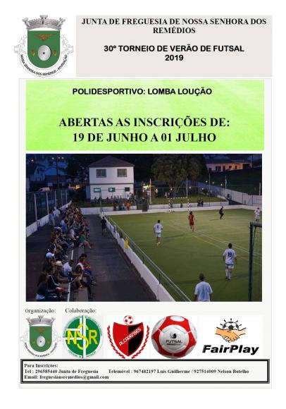 Inscrições – Torneio de Verão 2019 Inscrições – Torneio de Verão 2019