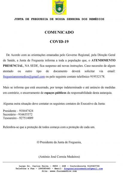 Comunicado COVID-19